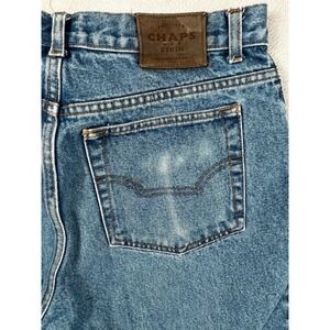 VTG 90s CHAPS Denim Jeans Men's 31x32 Blue Straight Leg Cotton Made in S. Africa